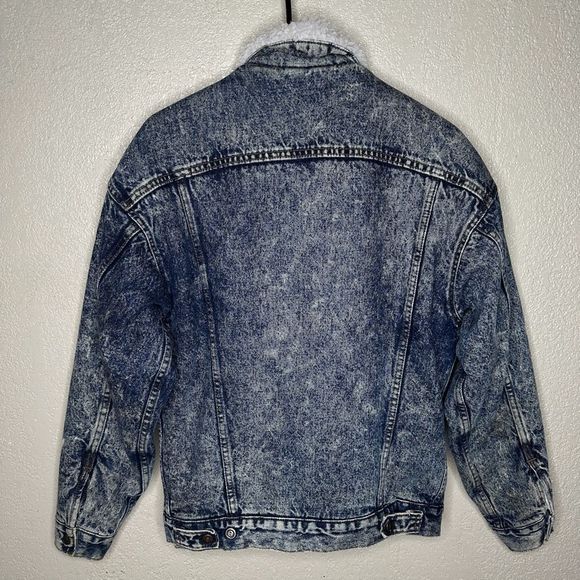Vintage Levi’s Sherpa Lined Trucker Jacket Made In USA Small - Picture 3 of 6